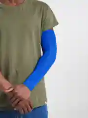 Синий рукав компрессионный, спортивный