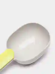 Салатовый ложка для корма собак и кошек с прищепкой