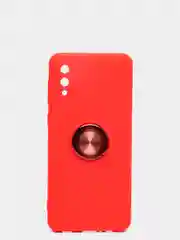 Красный чехол Samsung Galaxy A02, Самсунг Галакси А02 силиконовый с кольцом-держателем