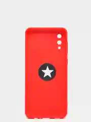 Красный чехол Samsung Galaxy A02, Самсунг Галакси А02 силиконовый с кольцом-держателем