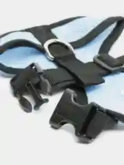 Голубой шлейка мягкая для собак и кошек, прогулочная, 11 цветов, 5 размеров
