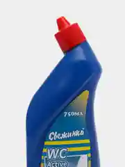 Синий моющее чистящее средство для сантехники и унитаза "Свежинка" от налета и ржавчины, 750 мл