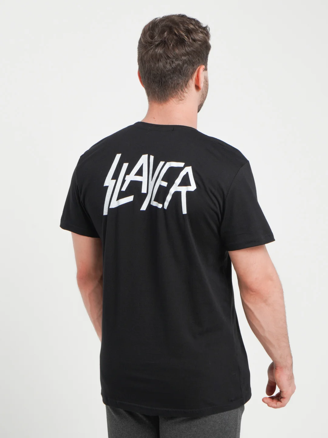 Футболка с принтом Slayer (Слаер) из хлопка унисекс