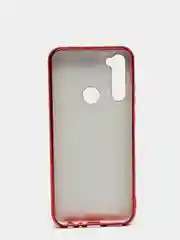 Красный чехол Xiaomi Redmi Note 8T цветной, силиконовый, с глянцевой рамкой (Редми Нот 8Т)