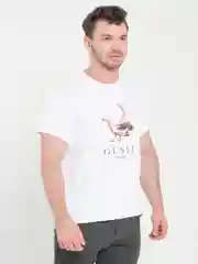 Белый футболка CoolPodarok Гусси га га га