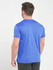 Синий футболка мужская из натурального волокна