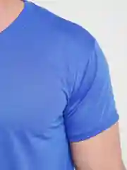 Синий футболка мужская из натурального волокна