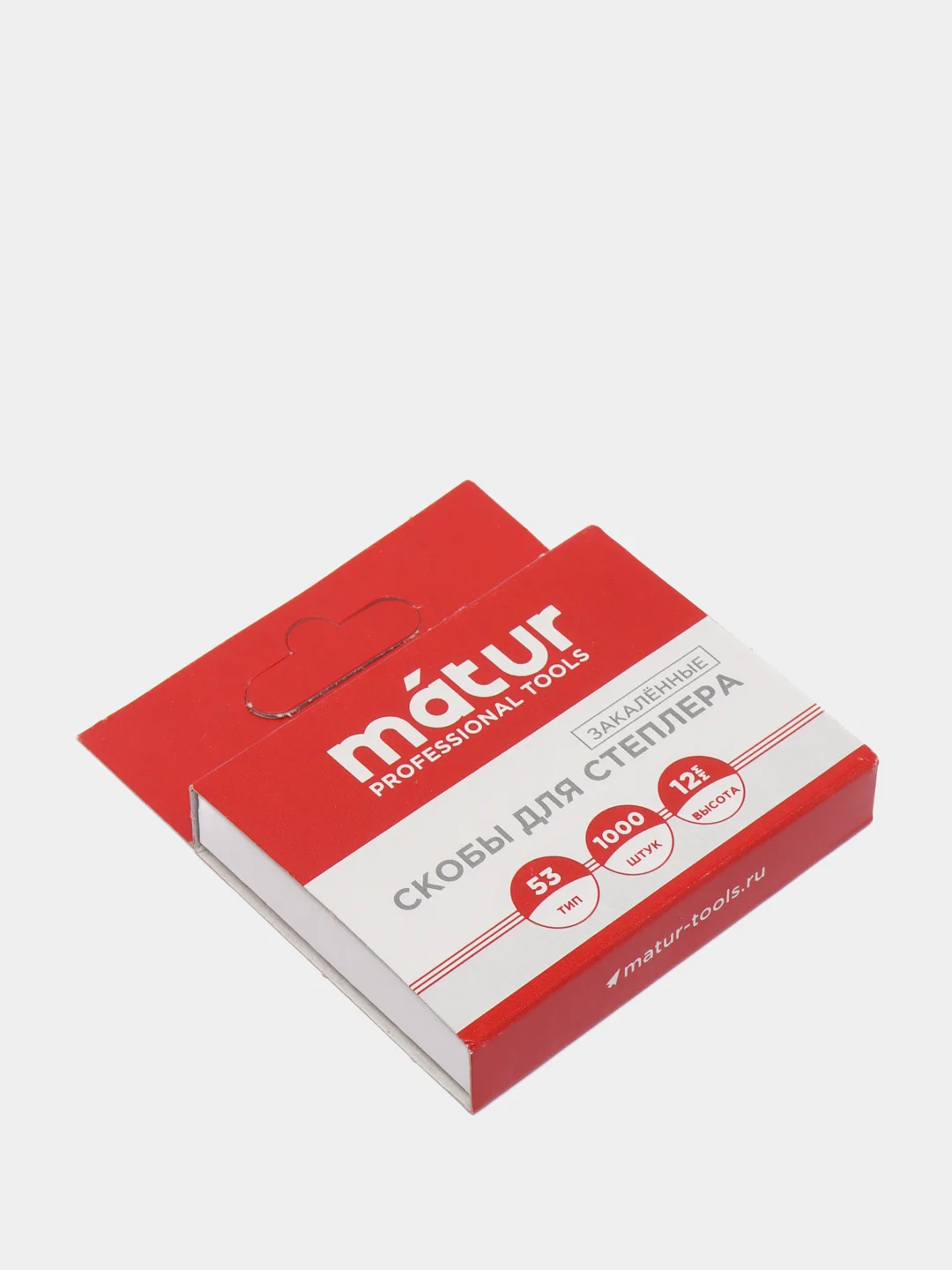 Скобы для строительного степлера Matur, тип 53, закаленные