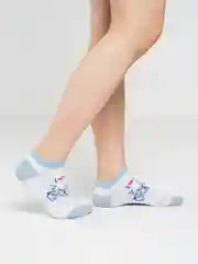 Ледяной носки женские короткие, сеточка, цветные