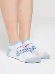 Ледяной носки женские короткие, сеточка, цветные
