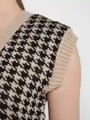 Бежевый жилет женский, oversize