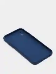 Темно-синий чехол iPhone X / Xs силиконовый с закрывающейся камерой