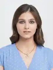 Золотой цепочка на шею с подвеской в виде сердца