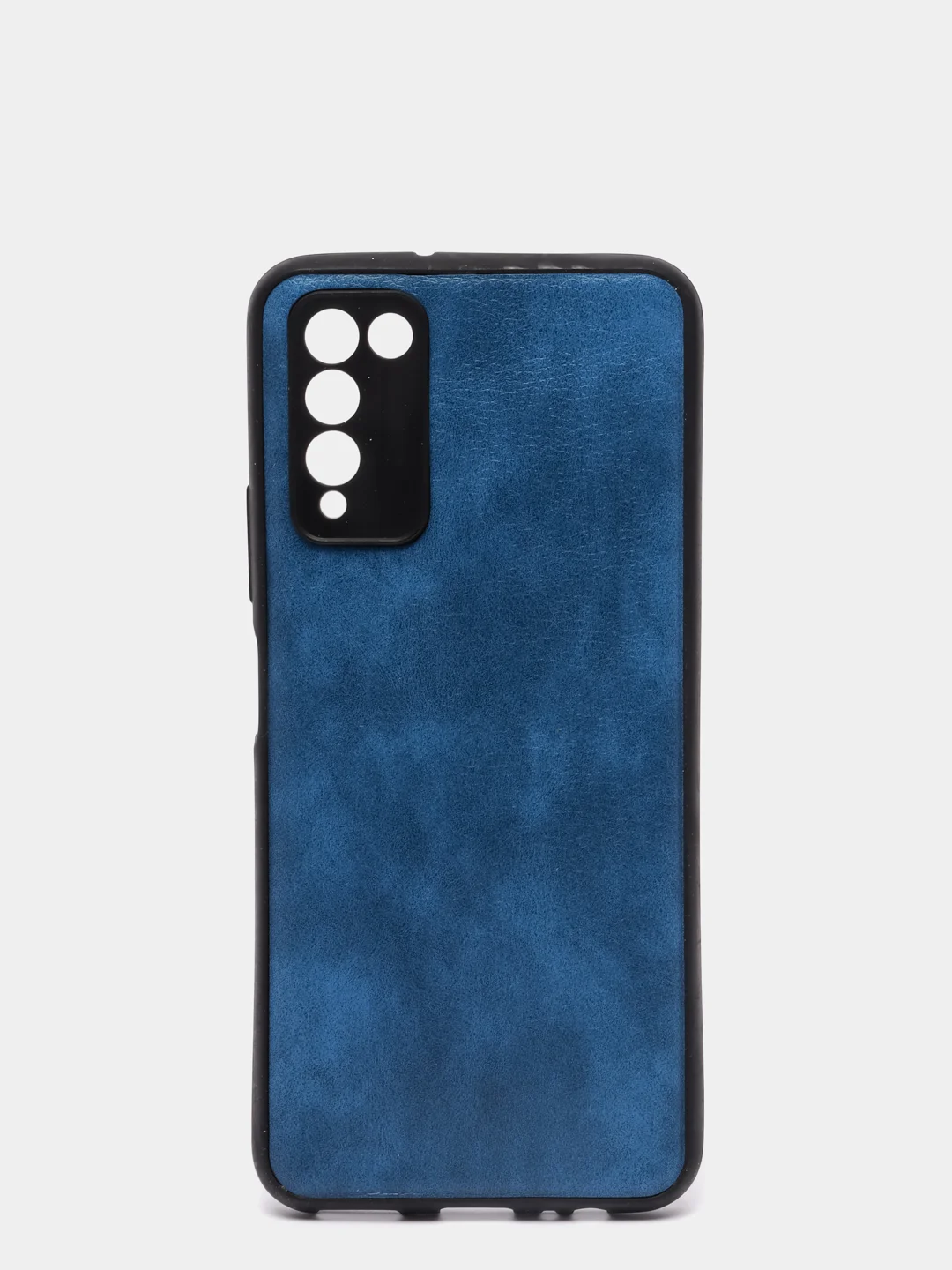 Синий чехол Huawei Honor 10X Lite, Хуавей Хонор 10Х Лайт, силиконовый (иммитация кожи)