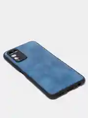 Синий чехол Huawei Honor 10X Lite, Хуавей Хонор 10Х Лайт, силиконовый (иммитация кожи)