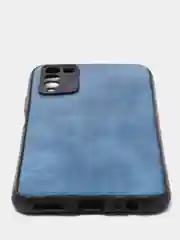 Синий чехол Huawei Honor 10X Lite, Хуавей Хонор 10Х Лайт, силиконовый (иммитация кожи)