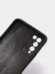 Синий чехол Huawei Honor 10X Lite, Хуавей Хонор 10Х Лайт, силиконовый (иммитация кожи)
