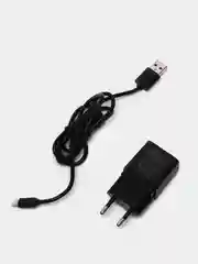 Черный зарядное устройство 1 USB 1A с кабелем Lightning 8-pin 2,1A