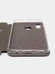 Серебряный чехол-книжка Huawei Honor 10 Lite/P Smart 2019 (Хуавей Хонор 10 Лайт, П Смарт 2019)
