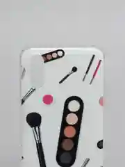 Белый чехол Samsung Galaxy A01 / M01, Самсунг Галакси А01 / М01 с рисунком "Косметика"