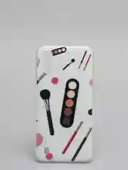 Белый чехол Samsung Galaxy A01 / M01, Самсунг Галакси А01 / М01 с рисунком "Косметика"
