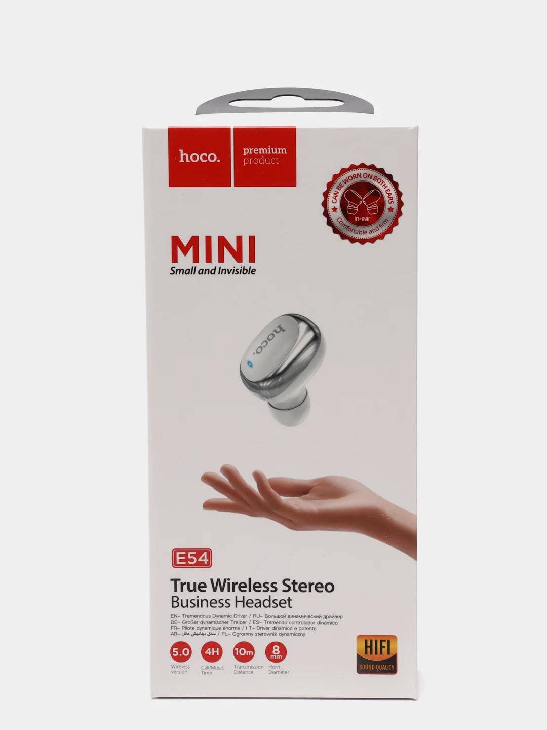 Белый беспроводная Bluetooth-гарнитура Hoco E54 Mini