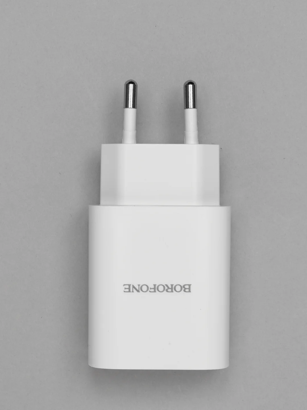 Белый сзу 1USB Блок питания 2.1A, Быстрая зарядка, Borofone BN1