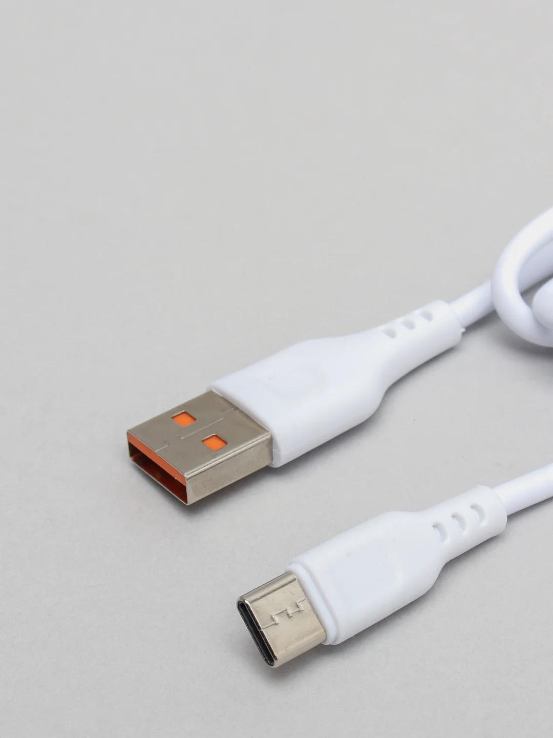Белый кабель для зарядки телефона GoPower USB Type-C/microUSB/Lightning iphone андроид