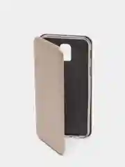 Золотой чехол-книжка Samsung Galaxy A6 2018, Самсунг Галакси А6 2018