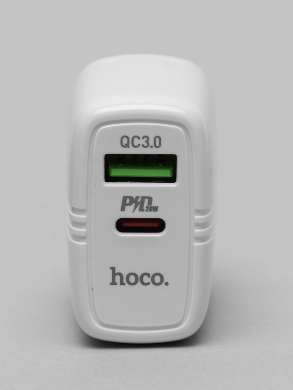 СЗУ 2 USB-C/USB-A, Зарядка 3.0A, Быстрая зарядка PD 20W+QC3.0, Hoco N11