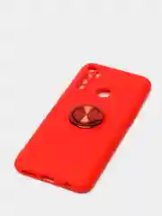 Красный чехол Realme C3 / 5 / 6i  Реалми С3 / 5 / 6ай силиконовый с кольцом держателем
