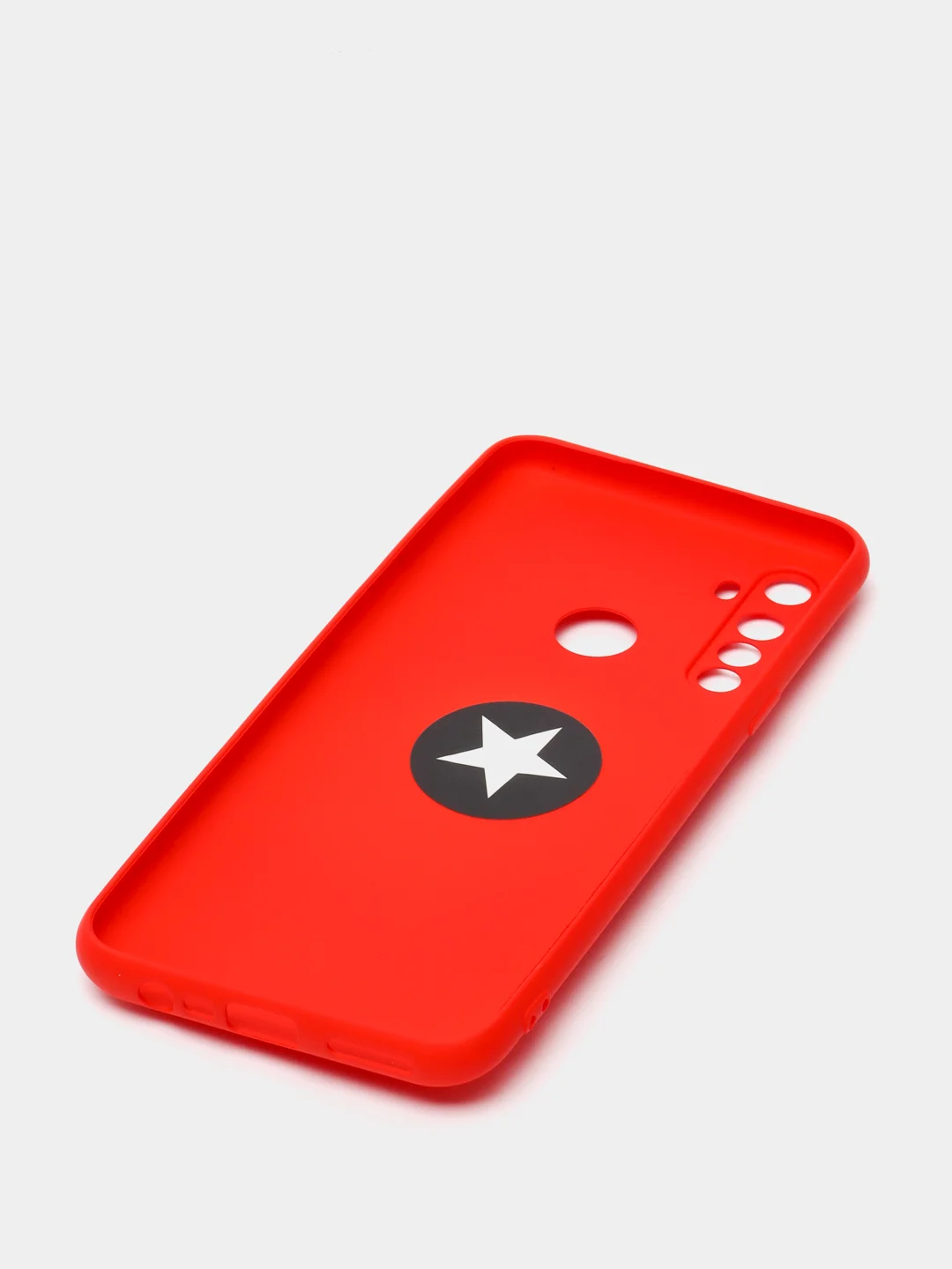 Красный чехол Realme C3 / 5 / 6i  Реалми С3 / 5 / 6ай силиконовый с кольцом держателем