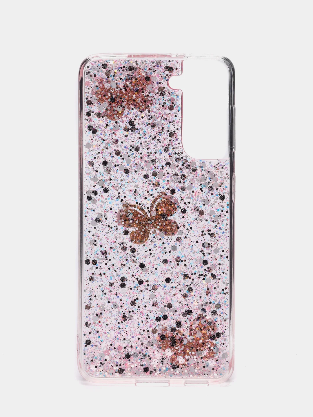 Розовый чехол Shine "Бабочка" для Samsung A22s 5G, A51, A12, A32 4G, S20 FE, S21