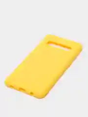 Желтый чехол на Samsung (Самсунг) S8, S9, S9 plus, S10, S10 plus, S10e