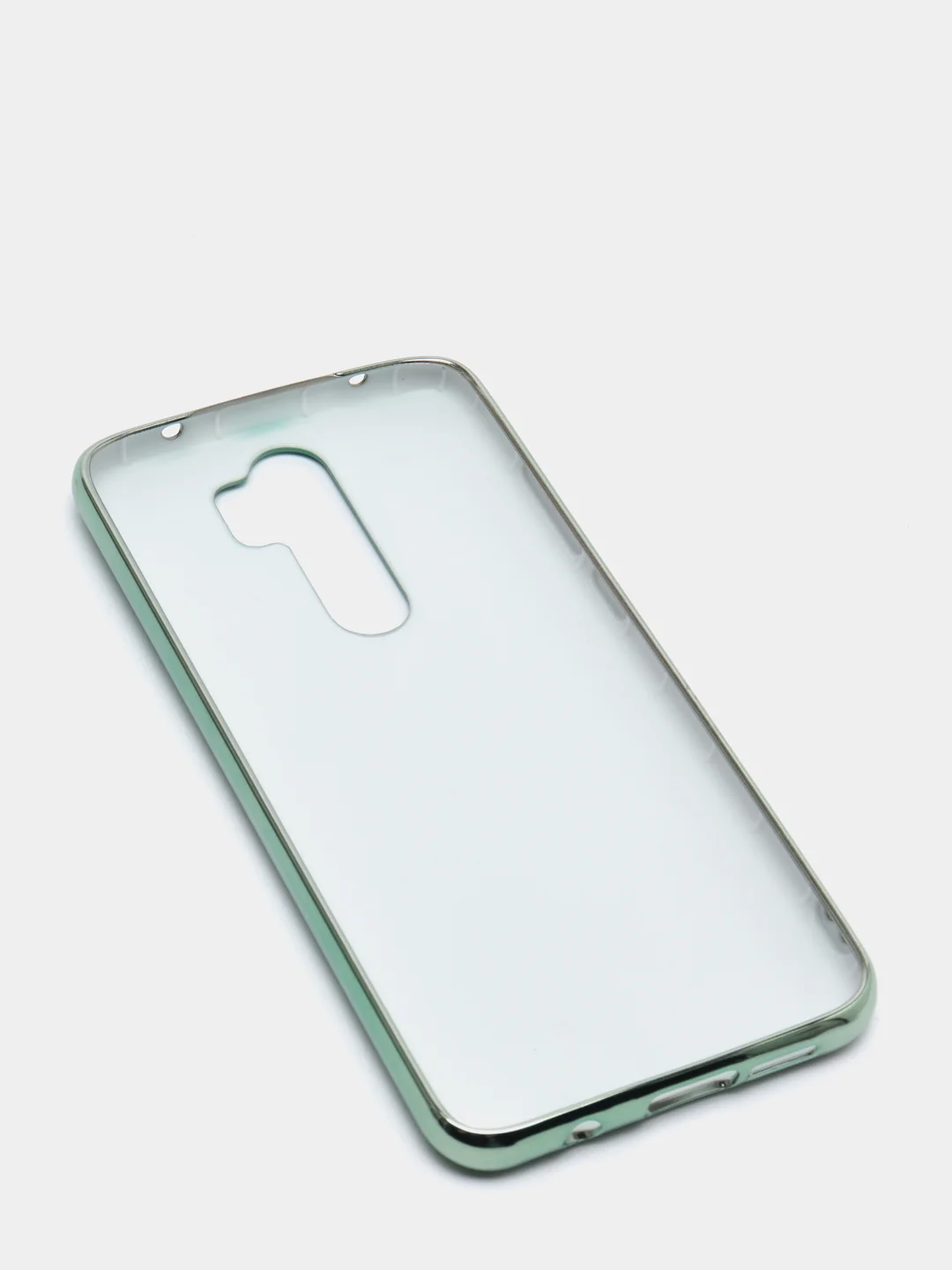 Зеленый чехол Xiaomi Redmi Note 8 Pro, Сяоми Редми Нот 8 Про силиконовый с глянцевой рамкой