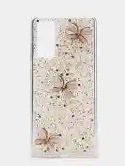 Желтый чехол Shine "Бабочка" для Samsung A22s 5G, A51, A12, A32 4G, S20 FE, S21