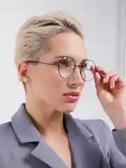 Угольный круглые солнцезащитные очки