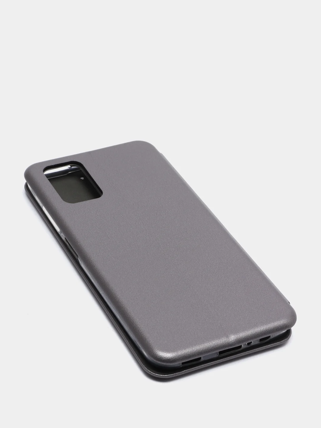 Серый чехол-книжка Samsung Galaxy A03S (Самсунг Галакси А03С)