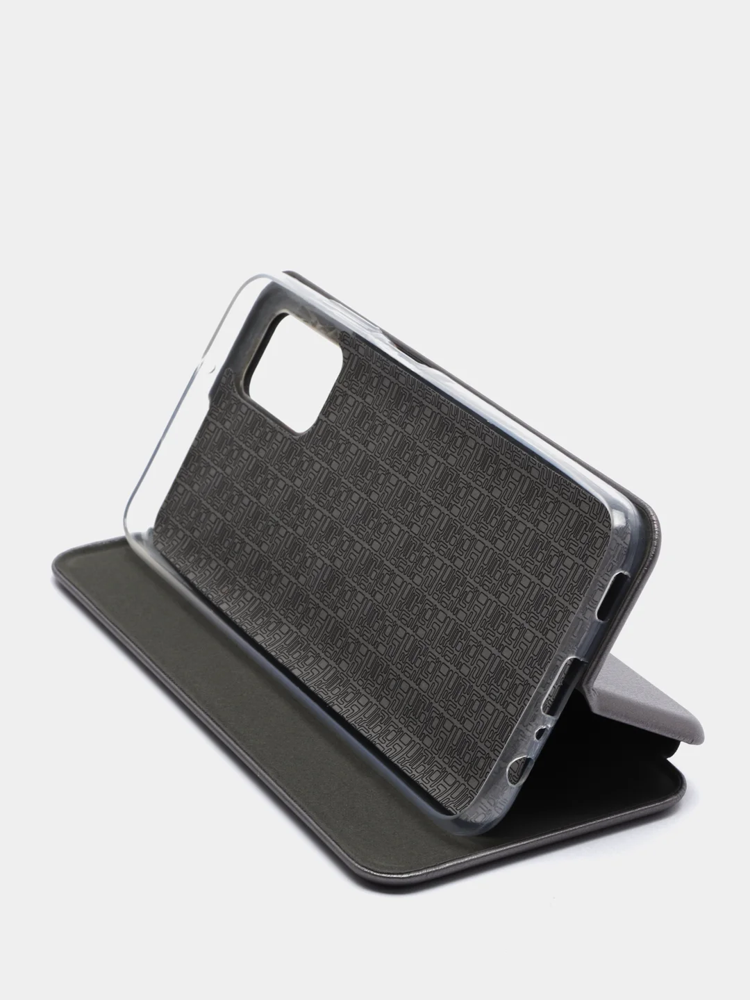 Серый чехол-книжка Samsung Galaxy A03S (Самсунг Галакси А03С)