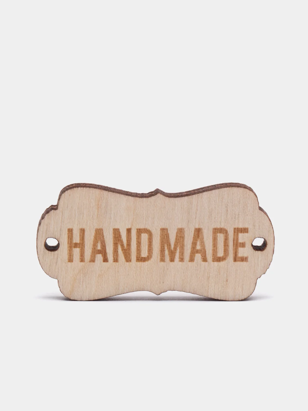 Бирка "Hand made", из дерева, для творчества