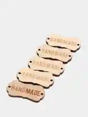 Бирка "Hand made", из дерева, для творчества