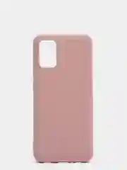 Бежевый чехол Samsung Galaxy A02s силиконовый