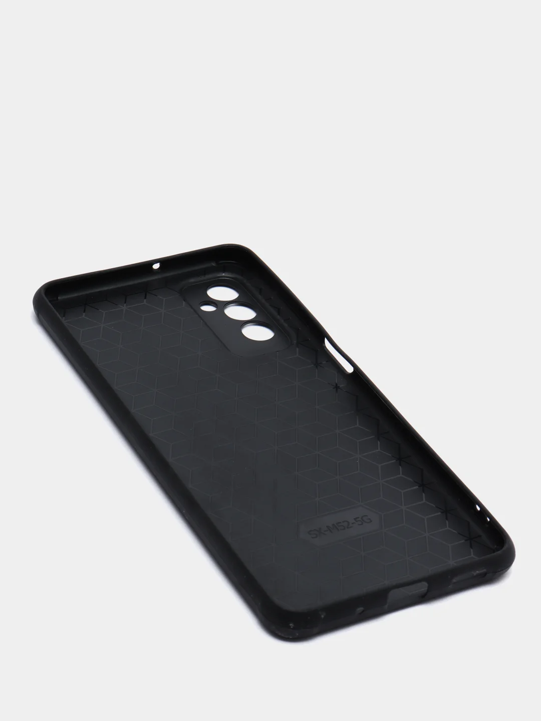Угольный чехол Samsung Galaxy M52, Самсунг Галакси М52 черный, силиконовый, под кожу