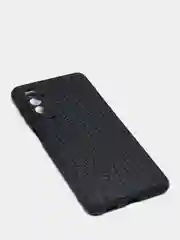 Угольный чехол Samsung Galaxy M52, Самсунг Галакси М52 черный, силиконовый, под кожу