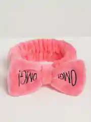 Фуксия повязка на голову "OMG" для косметических процедур