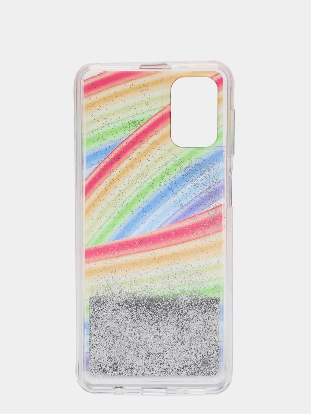 Оливковый чехол Samsung Galaxy M31s, Галакси М31с силиконовый переливающийся жидкий с блестками