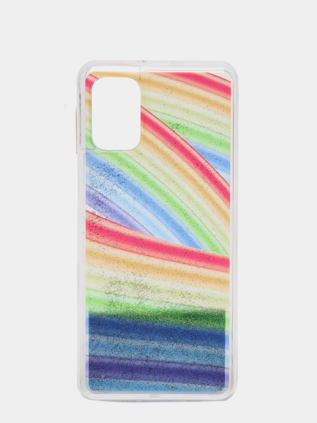 Оливковый чехол Samsung Galaxy M31s, Галакси М31с силиконовый переливающийся жидкий с блестками