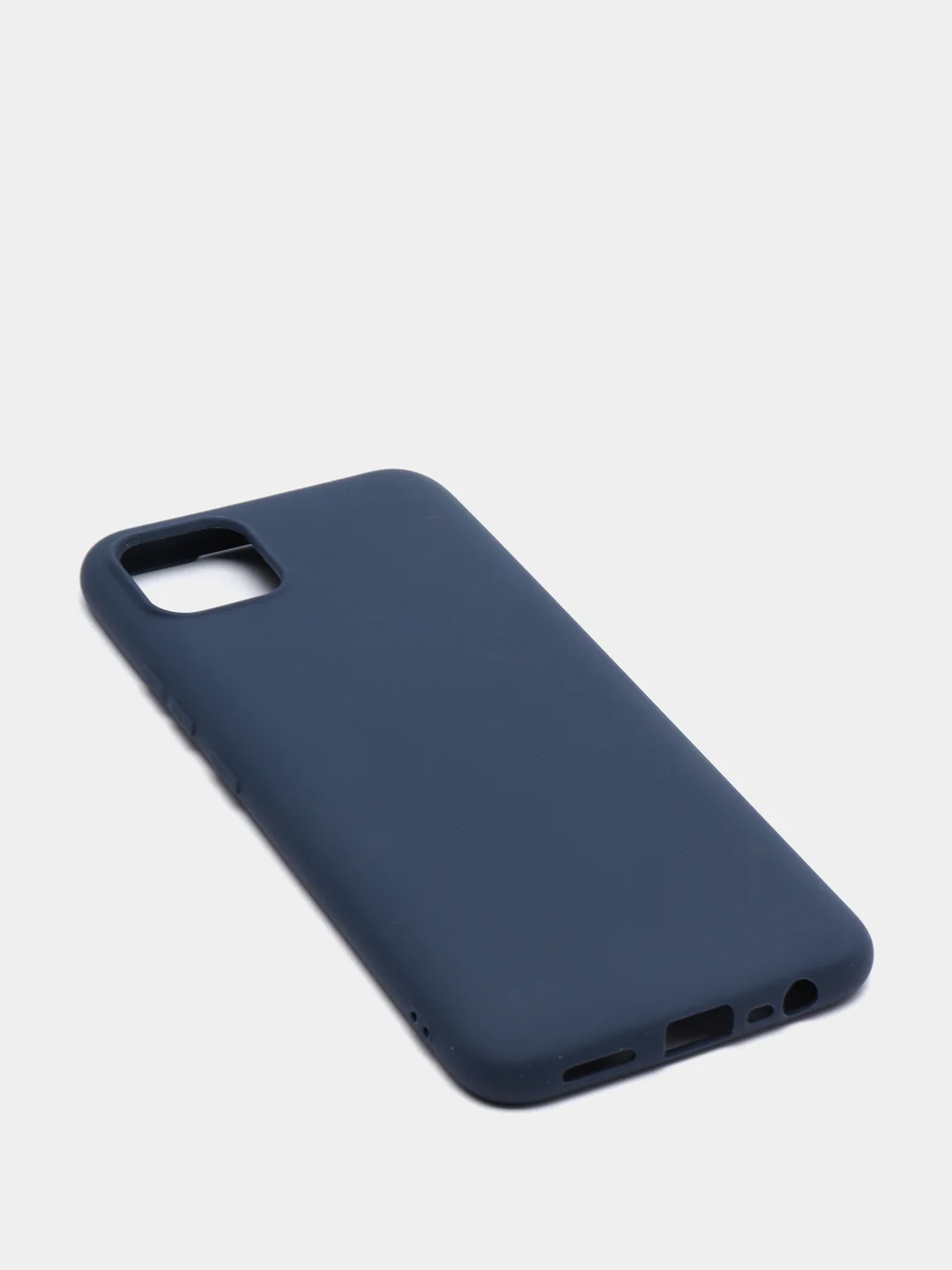 Темно-синий чехол Realme C11 2020 Реалми С11 2020 силиконовый, цветной, матовый