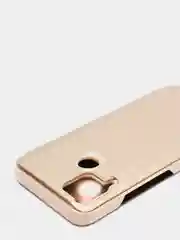 Золотой зеркальный чехол-книжка с полупрозрачной панелью для Realme C12, Realme C15, Narzo 20