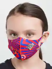 Алый маска защитная детская многоразовая из неопрена, 17 цветов